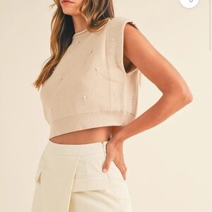 MABLE  PEARL KNIT TOP